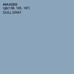 #8AA5BB - Gull Gray Color Image